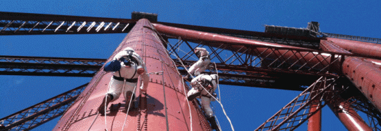 Forth rail bridge painting