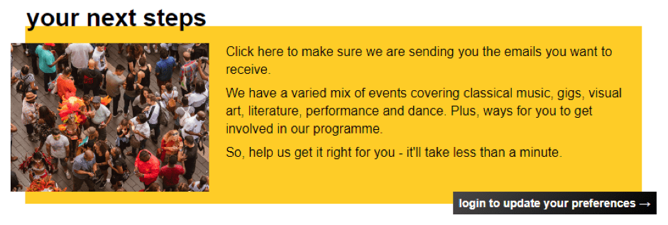 Southbank- email preference